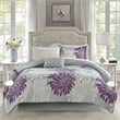 Pemberly Row Modern 9-Piece Comforter Set with Cotton Bed Sheets