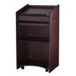 Pemberly Row Modern Wood Aristocrat Non-Sound Lectern in Mahogany