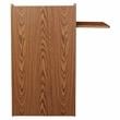 Pemberly Row Modern Wood Aristocrat Non-Sound Lectern in Medium Oak