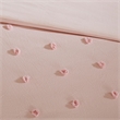 Pemberly Row 7-Piece Farmhouse Cotton Jacquard Comforter Set in Pink
