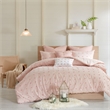 Pemberly Row 7-Piece Farmhouse Cotton Jacquard Comforter Set in Pink