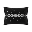 Pemberly Row Contemporary Velvet Comforter Set in Black Finish