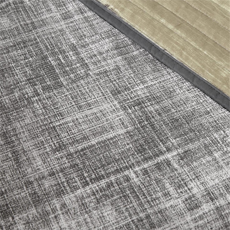 Pemberly Row 8-Piece Quilt Set with Cotton Bed Sheets - Taupe