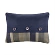 Pemberly Row Plaid Comforter Set with Bed Sheets in Navy Multi