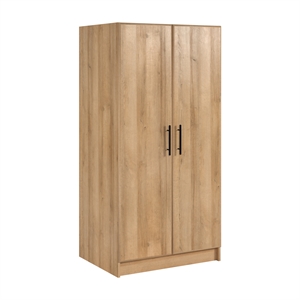 Pemberly Row Transitional Engineered Wood 32&quot Storage Cabinet in Oak