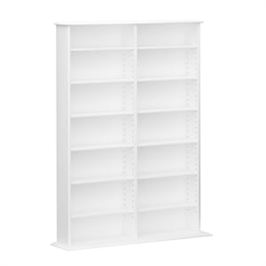 pemberly row contemporary engineered wood double width wall storage in white