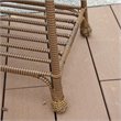 Pemberly Row Set of 2 Contemporary Wicker Patio End Tables in Honey