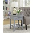 Pemberly Row Set of 2 Contemporary Wood End Tables in Gray Finish
