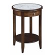 Pemberly Row Set of 2 Contemporary End Tables in Espresso Wood