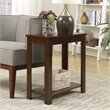 Pemberly Row Set of 2 Contemporary End Tables in Espresso Wood