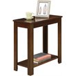 Pemberly Row Set of 2 Contemporary End Tables in Espresso Wood