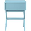 Pemberly Row Set of 2 One-Drawer End Tables in Mint Green Wood