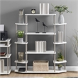 Pemberly Row Set of 2 No Tools Wall Bookshelf 47.25