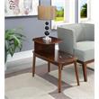 Pemberly Row Set of 2 Mid-Century End Tables in Espresso Wood