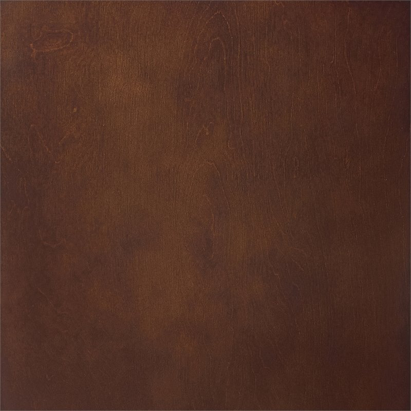 Pemberly Row Set of 2 Wood 4-Shelf Narrow Etagere Bookcases in Mahogany