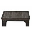 Pemberly Row Set of 2 Square End Tables in Distressed Tobacco Brown