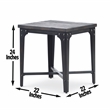 Pemberly Row Set of 2 Square End Tables in Distressed Tobacco Brown