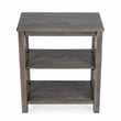 Pemberly Row Set of 2 Contemporary 2-Shelf Bookcases In Dusty Trail