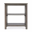 Pemberly Row Set of 2 Contemporary 2-Shelf Bookcases In Dusty Trail