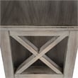 Pemberly Row Set of 2 Contemporary 2-Shelf Bookcases In Dusty Trail
