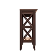 Pemberly Row Set of 2 Contemporary 2-Shelf Low Bookcases In Cherry