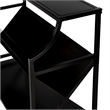 Pemberly Row Set of 2 Contemporary Library Bookcases in Black