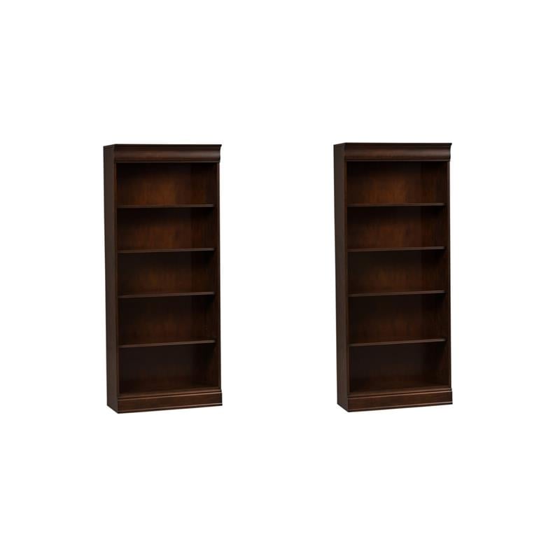 Pemberly Row Set of 2 Dark Brown Jr Executive 72