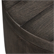 Pemberly Row Set of 2 Modern Farmhouse Dark Gray Drum End Tables