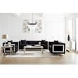 Pemberly Row Set of 2 Modern Metal Square End Tables in White and Chrome