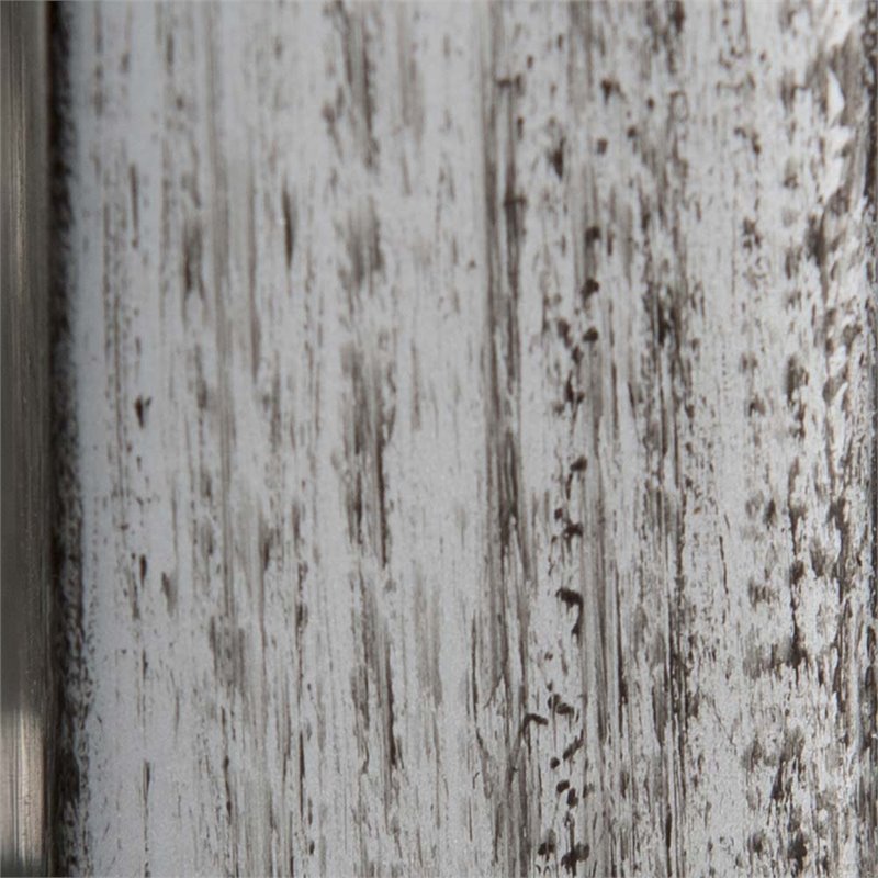 Pemberly Row Set of 2 Round Glass Top Metal End Tables in Silver