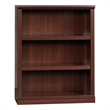 Pemberly Row Set of 2 Engineered Wood 3-Shelf Bookcases in Cherry