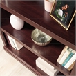 Pemberly Row Set of 2 Engineered Wood 3-Shelf Bookcases in Cherry