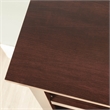 Pemberly Row Set of 2 Engineered Wood 3-Shelf Bookcases in Cherry