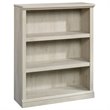 Pemberly Row Set of 2 Engineered Wood 3-Shelf Bookcases in Chalked Chestnut