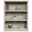 Pemberly Row Set of 2 Engineered Wood 3-Shelf Bookcases in Chalked Chestnut