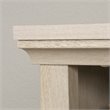 Pemberly Row Set of 2 Engineered Wood 3-Shelf Bookcases in Chalked Chestnut