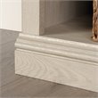 Pemberly Row Set of 2 Engineered Wood 3-Shelf Bookcases in Chalked Chestnut