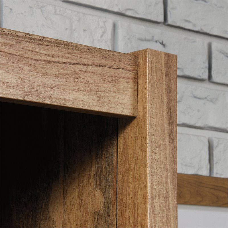 Pemberly Row Set of 2 Engineered Wood 9-Cubby Bookcases in Sindoori Mango/Brown