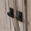 Pemberly Row Set of 2 Engineered Wood 3-Shelf Bookcases in Split Oak