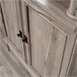 Pemberly Row Set of 2 Engineered Wood 3-Shelf Bookcases in Split Oak