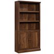 Pemberly Row Set of 2 Engineered Wood Bookcases in Grand Walnut