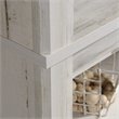 Pemberly Row Set of 2 Engineered Wood 5-Shelf Bookcases in White Plank