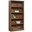 Pemberly Row Set of 2 Engineered Wood 5-Shelf Bookcases in Vintage Oak