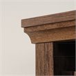 Pemberly Row Set of 2 Engineered Wood 5-Shelf Bookcases in Vintage Oak