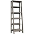 Pemberly Row Set of 2 Engineered Wood 5-Shelf Bookcases in Mystic Oak