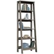 Pemberly Row Set of 2 Engineered Wood 5-Shelf Bookcases in Mystic Oak