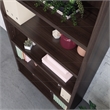 Pemberly Row Set of 2 Engineered Wood 5-Shelf Bookcases in Noble Elm/Brown