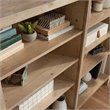 Pemberly Row Set of 2 Engineered Wood Bookcases in Prime Oak