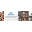 Pemberly Row Set of 2 Engineered Wood 3-Shelf Bookcases in Laurel Oak
