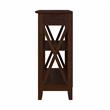Pemberly Row Set of 2 Small 2-Shelf Bookcases in Bing Cherry - Engineered Wood